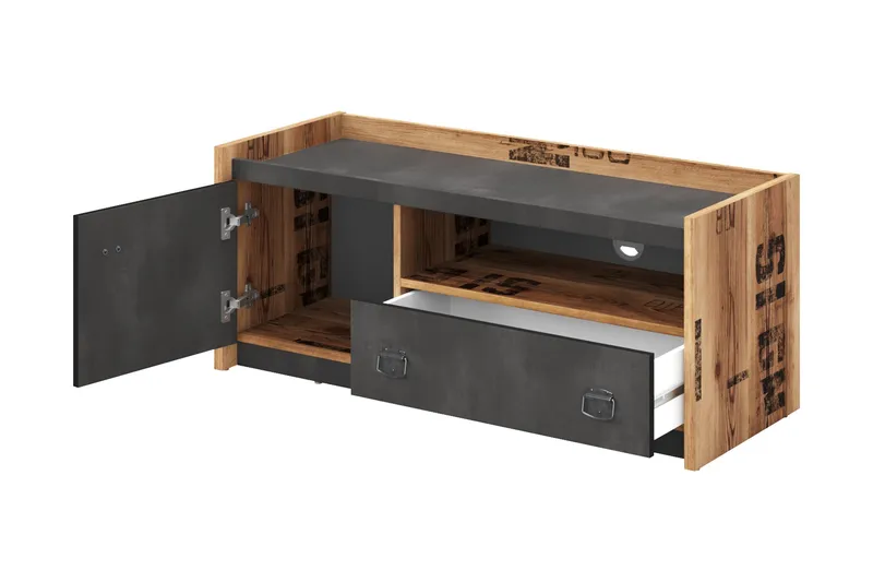 Evorana Möbelset För Sovrum - Brun/Mörkgrå - Möbler - Möbelset - Möbelset för sovrum