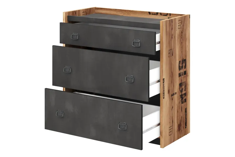 Evorana Möbelset För Sovrum - Brun/Mörkgrå - Möbler - Möbelset - Möbelset för sovrum