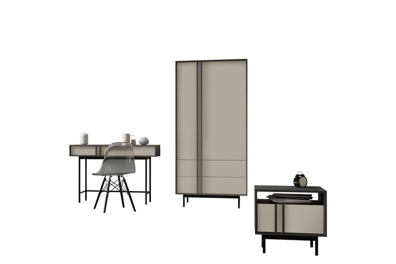 Farshian Möbelset För Vardagsrum, Grå/Beige