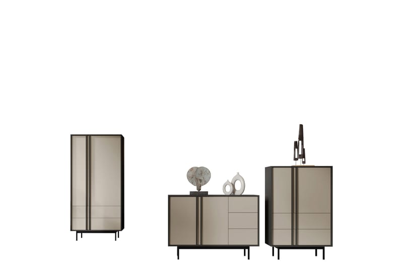 Farshian Möbelset För Vardagsrum - Grå/Beige - Möbler - Möbelset - Möbelset för vardagsrum