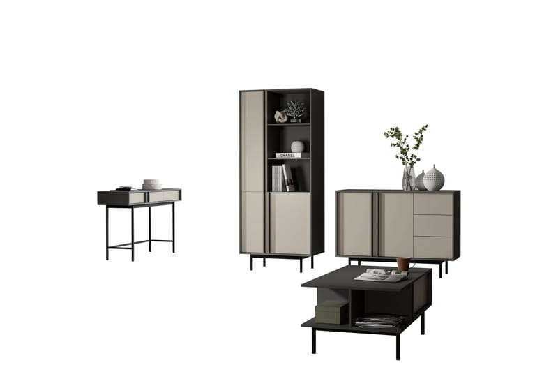 Farshian Möbelset För Vardagsrum - Svart - Möbler - Möbelset - Möbelset för vardagsrum