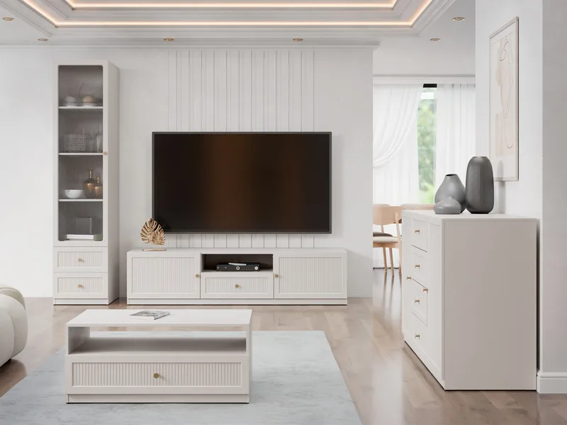 Fayric Möbelset För Vardagsrum - Beige - Möbler - Möbelset - Möbelset för vardagsrum