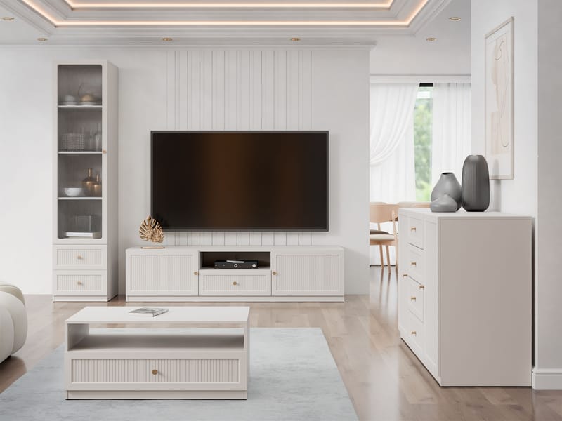 Fayric Möbelset För Vardagsrum - Beige - Möbler - Möbelset - Möbelset för vardagsrum