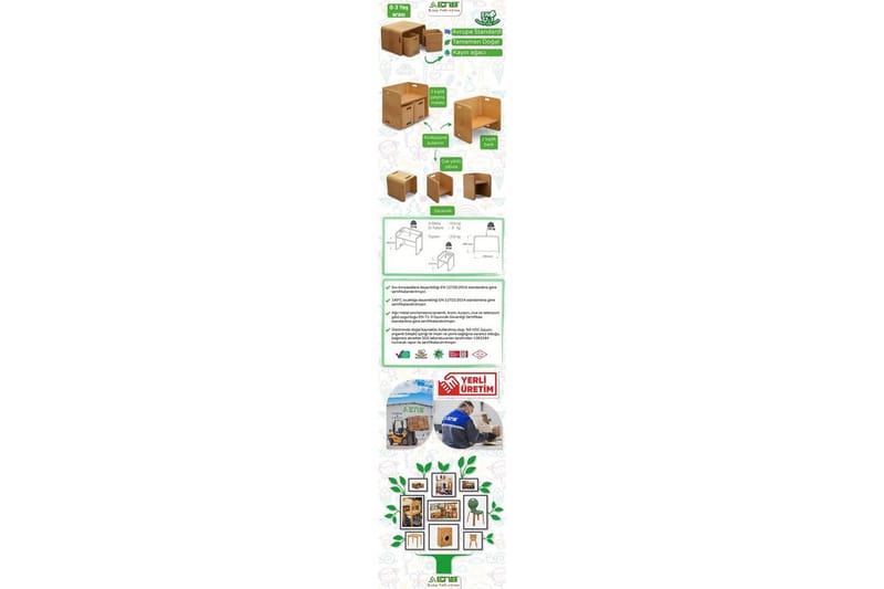 Flexy Möbelset För Kök & Matplats - Natur - Möbler - Möbelset - Möbelset för kök & matplats