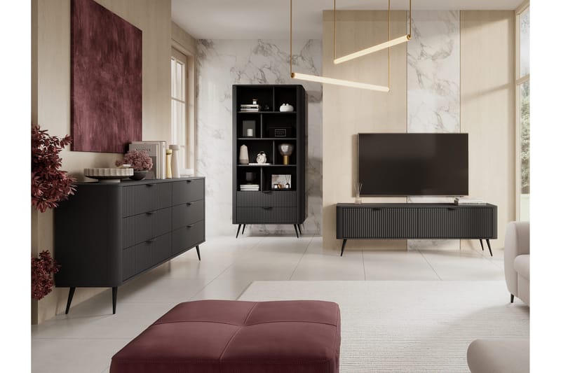 Forba Möbelset För Vardagsrum - Svart - Möbler - Möbelset - Möbelset för vardagsrum