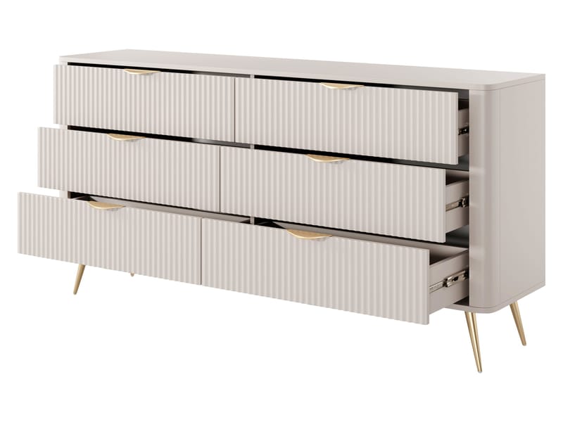 Forba Möbelset vardagsrum - tv-bänk, bokhylla och skänk - vit - Möbler - Möbelset - Möbelset för vardagsrum