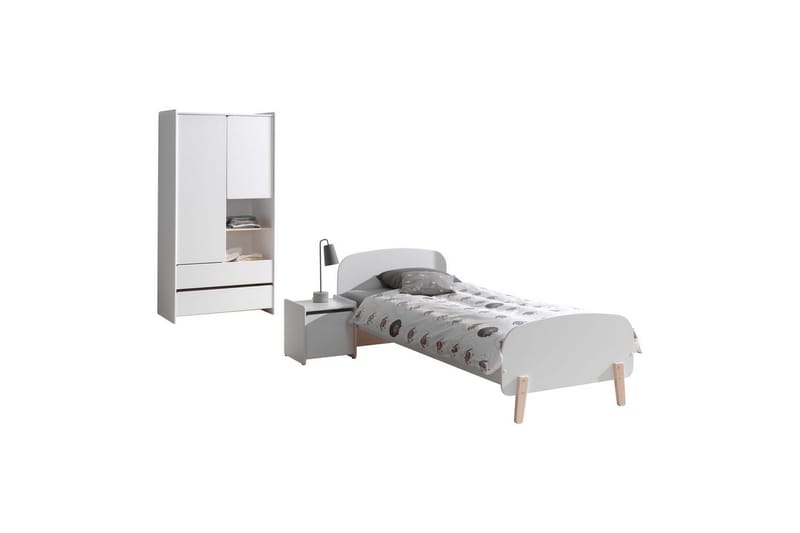 Garderob med säng nattduksbord Kiddy, undefined