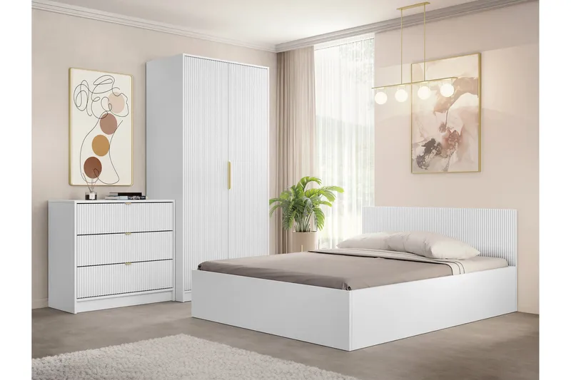 Gudelia Möbelset För Sovrum - Vit - Möbler - Möbelset - Möbelset för sovrum