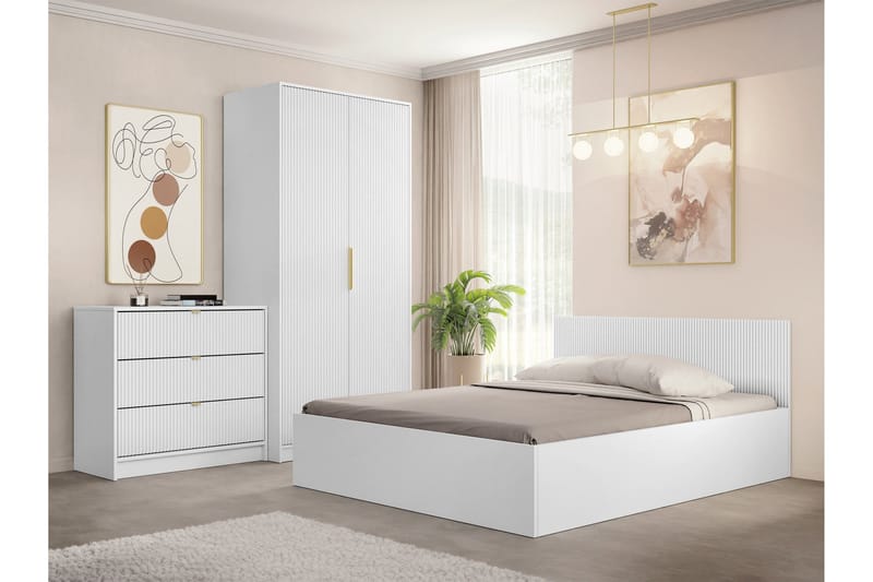 Gudelia Möbelset För Sovrum - Vit - Möbler - Möbelset - Möbelset för sovrum