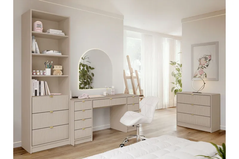 Gudelia Möbelset För Vardagsrum - Beige - Möbler - Möbelset - Möbelset för vardagsrum