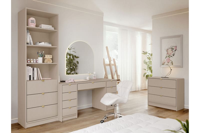 Gudelia Möbelset För Vardagsrum - Beige - Möbler - Möbelset - Möbelset för vardagsrum