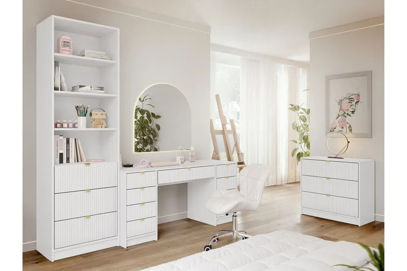 Gudelia Möbelset För Vardagsrum - Vit - Möbler - Möbelset - Möbelset för vardagsrum