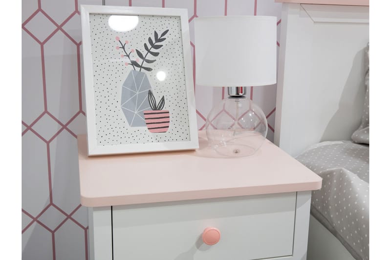 Hilts Möbelset För Sovrum - Vit/Rosa - Möbler - Möbelset - Möbelset för sovrum