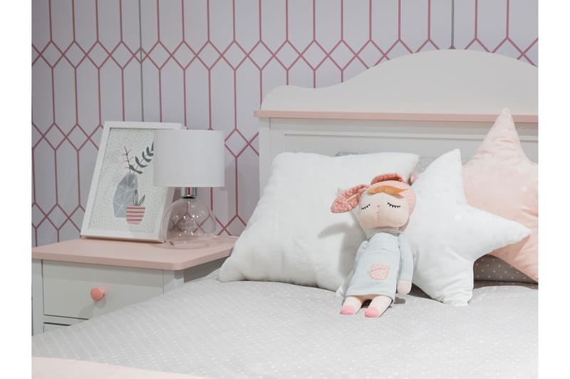 Hilts Möbelset För Sovrum - Vit/Rosa - Möbler - Möbelset - Möbelset för sovrum