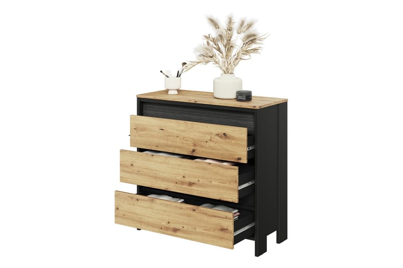 Huddinge Möbelset För Vardagsrum - Brun/Svart - Möbler - Möbelset - Möbelset för vardagsrum