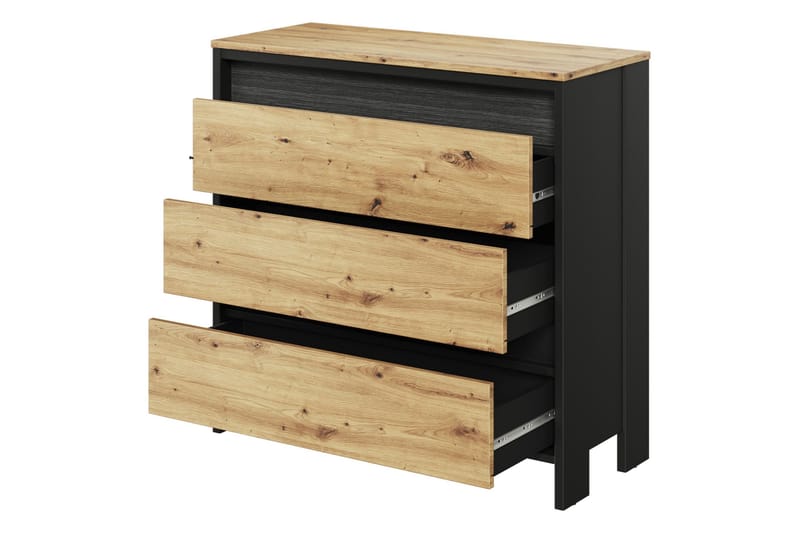 Huddinge Möbelset För Vardagsrum - Brun/Svart - Möbler - Möbelset - Möbelset för vardagsrum