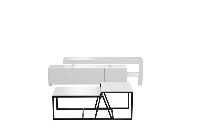 Jurukovo Möbelset För Vardagsrum - Vit - Möbler - Möbelset - Möbelset för vardagsrum