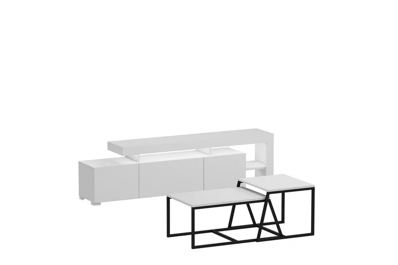 Jurukovo Möbelset För Vardagsrum, Vit