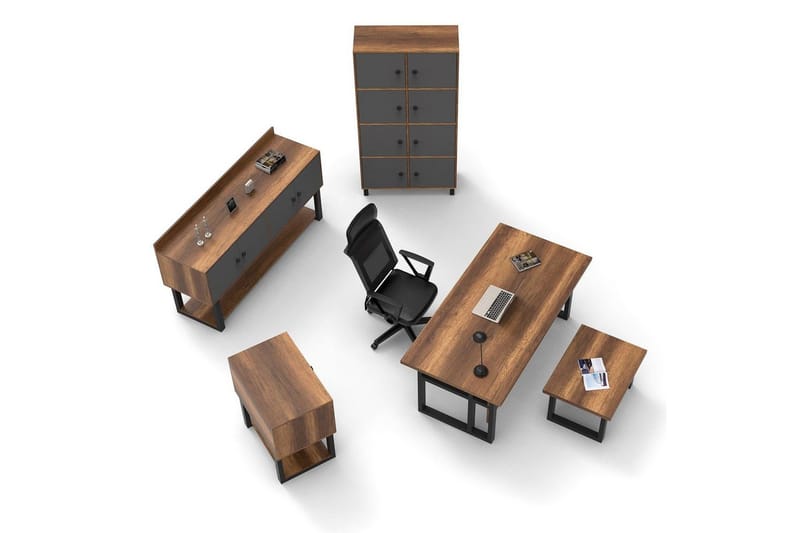 Kontorsmöbelset Mono 11 Barock / Antracit - Antracit - Möbler - Möbelset - Möbelset för kontor
