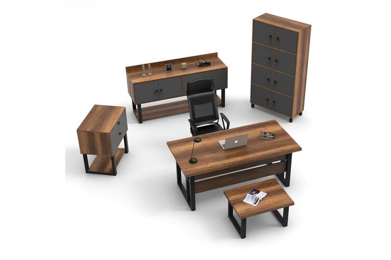 Kontorsmöbelset Mono 11 Barock / Antracit - Antracit - Möbler - Möbelset - Möbelset för kontor