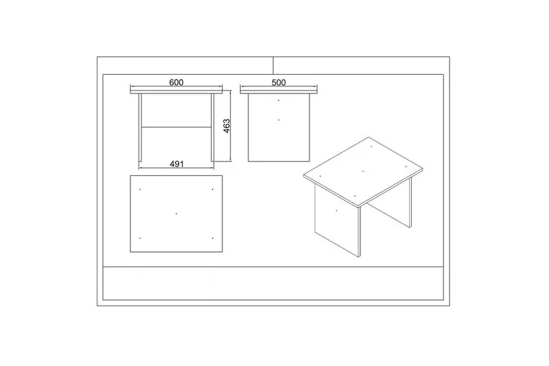 Kontorsmöbelset Raveena 17 Vit - Vit - Möbler - Möbelset - Möbelset för kontor