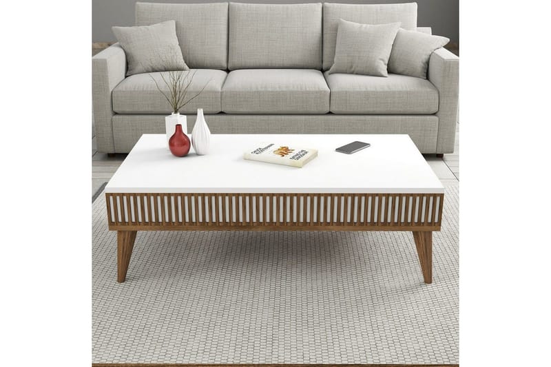 Lissione Möbelset För Vardagsrum - Natur/Vit - Möbler - Möbelset - Möbelset för vardagsrum