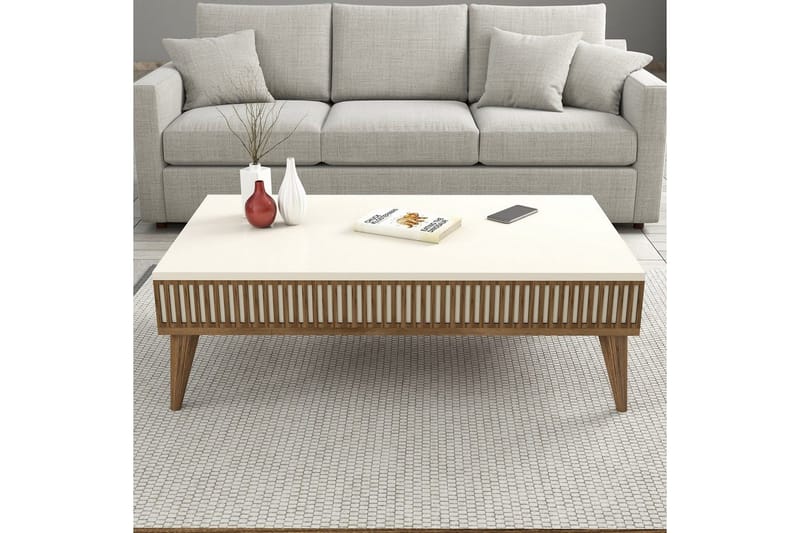 Lissione Möbelset För Vardagsrum - Natur/Vit - Möbler - Möbelset - Möbelset för vardagsrum