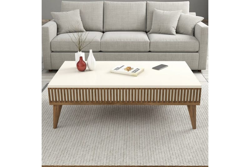 Lissione Möbelset För Vardagsrum - Natur/Vit - Möbler - Möbelset - Möbelset för vardagsrum