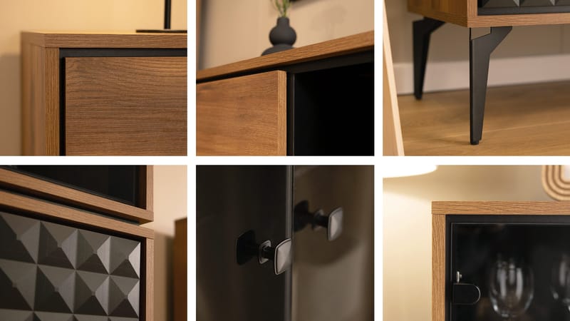 Lorvenn Möbelset För Vardagsrum - Brun/Svart - Möbler - Möbelset - Möbelset för vardagsrum