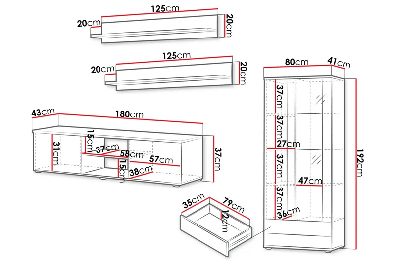 Lyrosen Möbelset För Vardagsrum - Beige - Möbler - Möbelset - Möbelset för vardagsrum