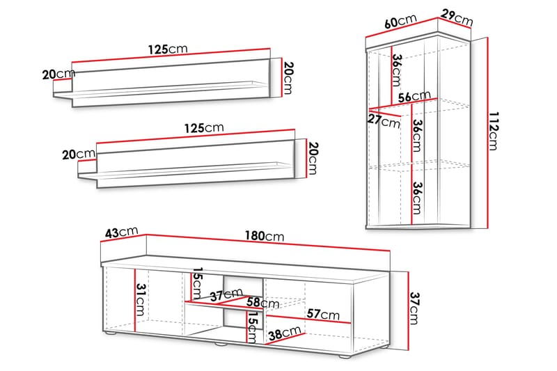 Lyrosen Möbelset För Vardagsrum - Beige - Möbler - Möbelset - Möbelset för vardagsrum