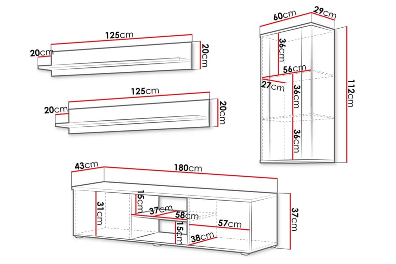 Lyrosen Möbelset För Vardagsrum - Beige - Möbler - Möbelset - Möbelset för vardagsrum