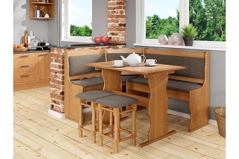 Mini Möblemang Beige/Brun - Beige/Brun - Möbler - Bord & matgrupper - Matgrupper