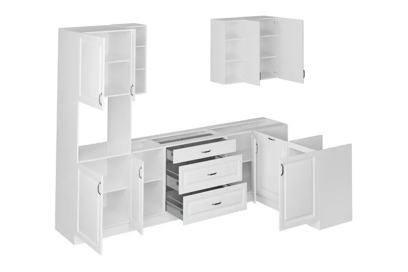 Templemore Möbelset För Kök & Matplats Black/Wood - Möbler - Möbelset - Möbelset för kök & matplats