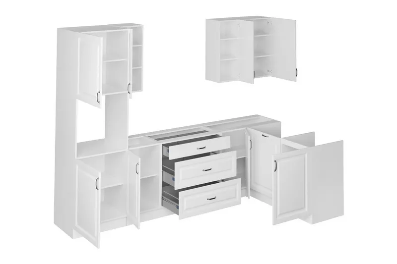 Templemore Möbelset För Kök & Matplats Black/Wood - Möbler - Möbelset - Möbelset för kök & matplats