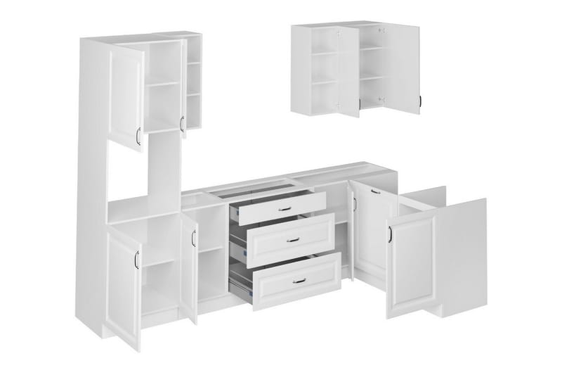 Templemore Möbelset För Kök & Matplats White/Wood - Möbler - Möbelset - Möbelset för kök & matplats