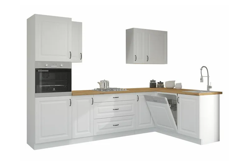 Templemore Möbelset För Kök & Matplats White/Wood - Möbler - Möbelset - Möbelset för kök & matplats