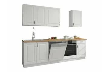 Templemore Möbelset För Kök & Matplats White/Wood - Möbler - Möbelset - Möbelset för kök & matplats