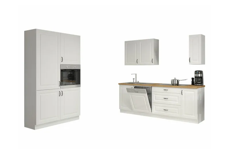 Templemore Möbelset För Kök & Matplats White/Wood, undefined