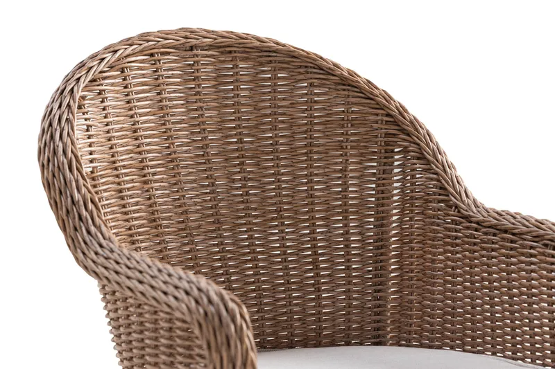 Marcus Light Fåtölj m Dyna - Natur Brun - Utemöbler - Balkong - Balkongmöbler - Balkongstol