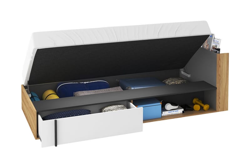 Metropolitan Möbelset För Sovrum - Brun/Vit/Ljusgrå/Svart - Möbler - Möbelset - Möbelset för sovrum