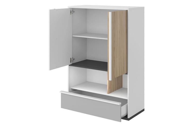 Metropolitan Möbelset För Sovrum - Brun/Vit/Ljusgrå/Svart - Möbler - Möbelset - Möbelset för sovrum