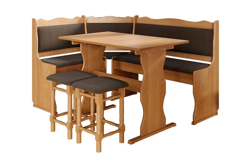 Mini Köksmöblemang - Beige/Brun - Möbelset för kök & matplats