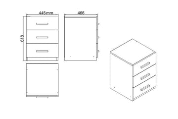 Belloch Möbelset Kontor - Teak/Antracit - Möbler - Möbelset - Möbelset för kontor