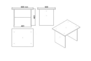 Benich Möbelset Kontor - Teak/Antracit - Möbler - Möbelset - Möbelset för kontor