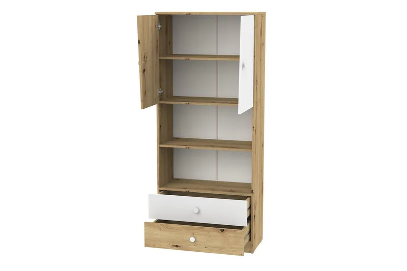 Möbelset för Kontor NERO - Natur/Vit/Grå - Möbler - Möbelset - Möbelset för kontor