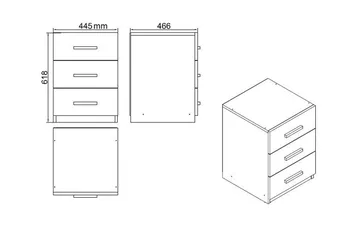 Oitver Möbelset Kontor - Teak/Antracit - Möbler - Möbelset - Möbelset för kontor