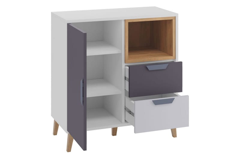 Sayuki Möbelset För Kontor - Vit/Grå - Möbler - Möbelset - Möbelset för kontor