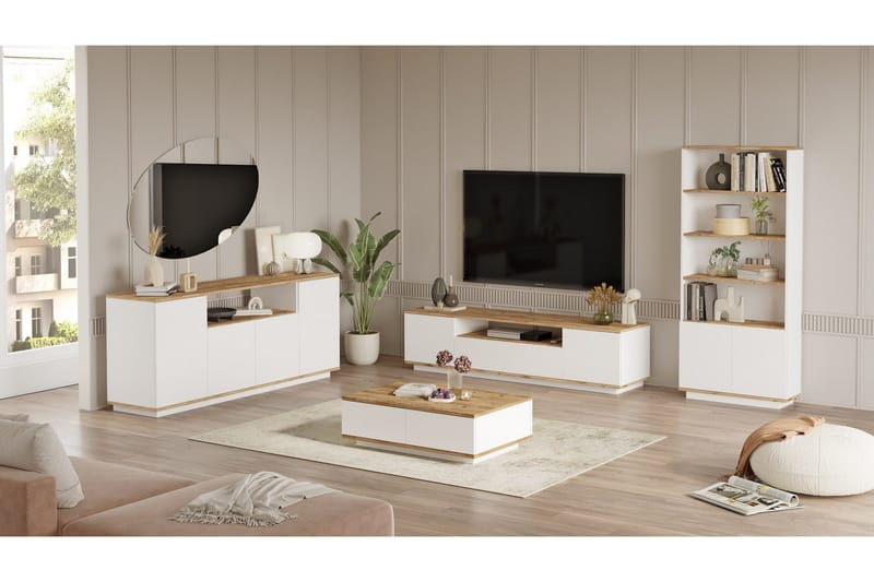 Anari Möbelset För Vardagsrum - Vit - Möbler - Möbelset - Möbelset för vardagsrum