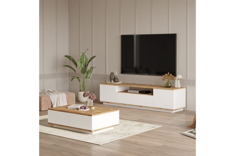 Anari Möbelset För Vardagsrum - Vit - Möbler - Möbelset - Möbelset för vardagsrum